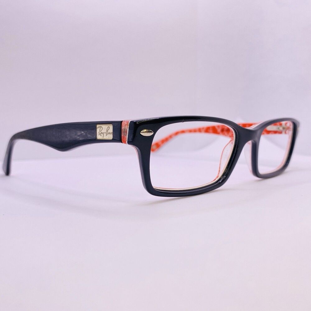 Ray-Ban Eyeglasses Frames RB 5206 2479 52 [] 18 140 Black Red Logo Txt Authentic